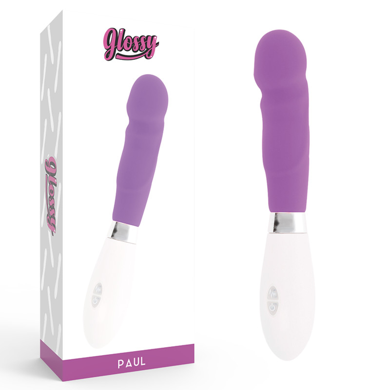 GLOSSY Paul – prémium lila vibrátor érzéki kényelemért