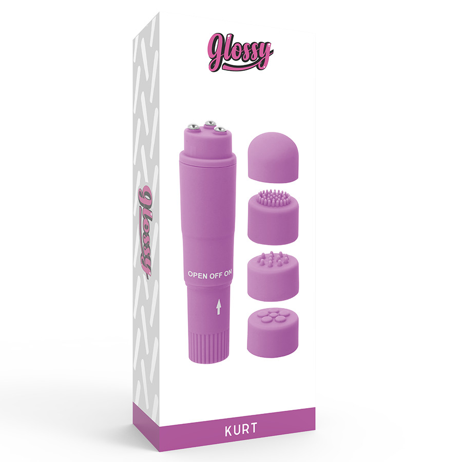 GLOSSY - kompakt vibrátor lila színben - Image 4