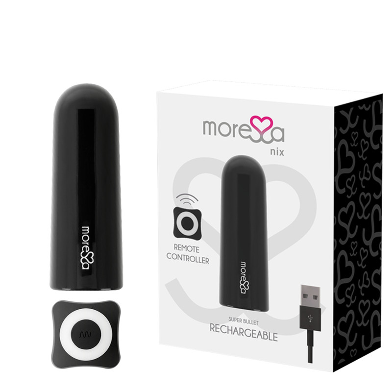 MORESSA NIX – távirányítós prémium vibrátor, fekete - Image 2