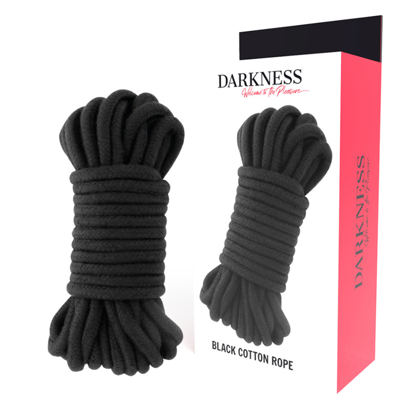 Darkness – 5 m fekete japán kötelezős maszturbátor - Image 2