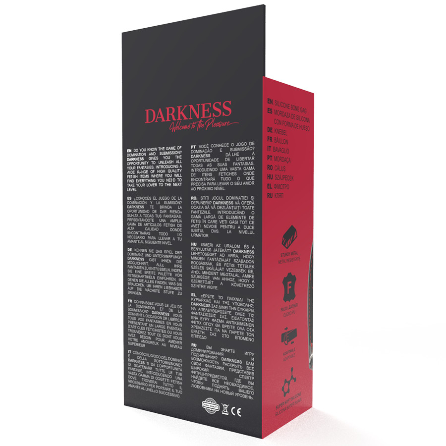 DARKNESS - prémium szilikon gátló, fekete dizájn - Image 5