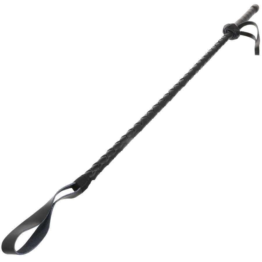 DARKNESS - bőr BDSM ostor 60 cm-es hosszban