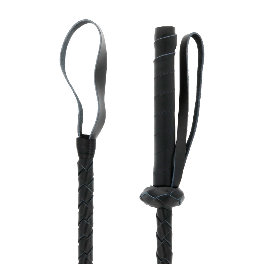 DARKNESS - bőr BDSM ostor 60 cm-es hosszban - Image 2