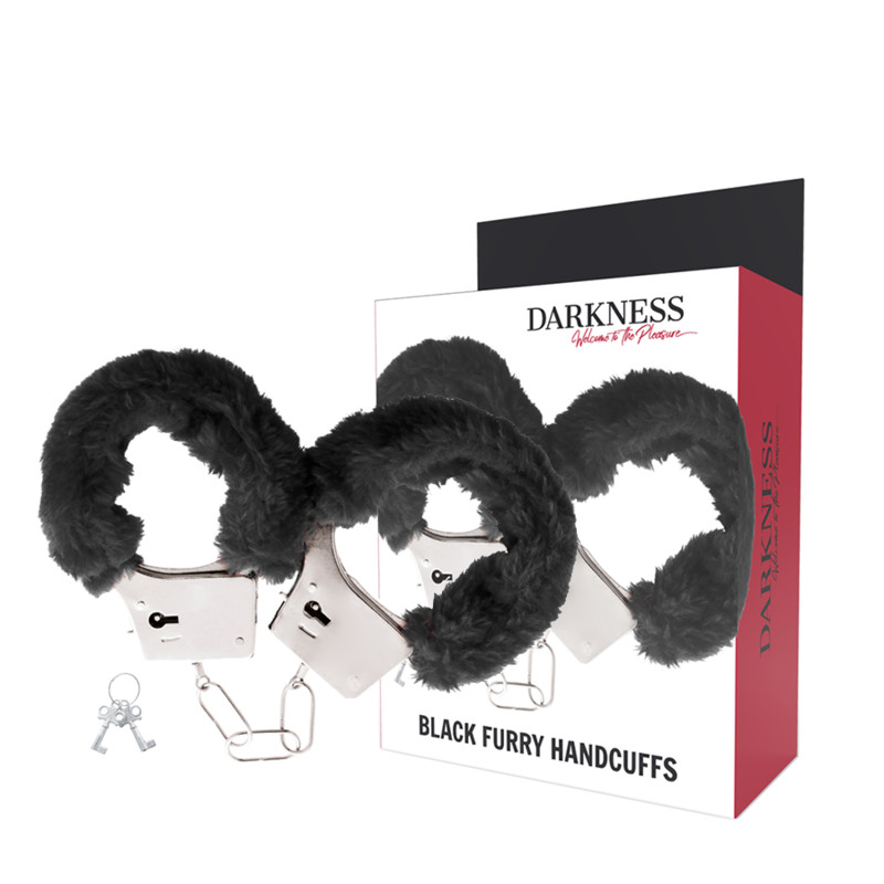DARKNESS – fekete fém bilincsek elegáns vonalakkal - Image 2