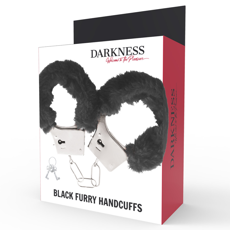 DARKNESS – fekete fém bilincsek elegáns vonalakkal - Image 3