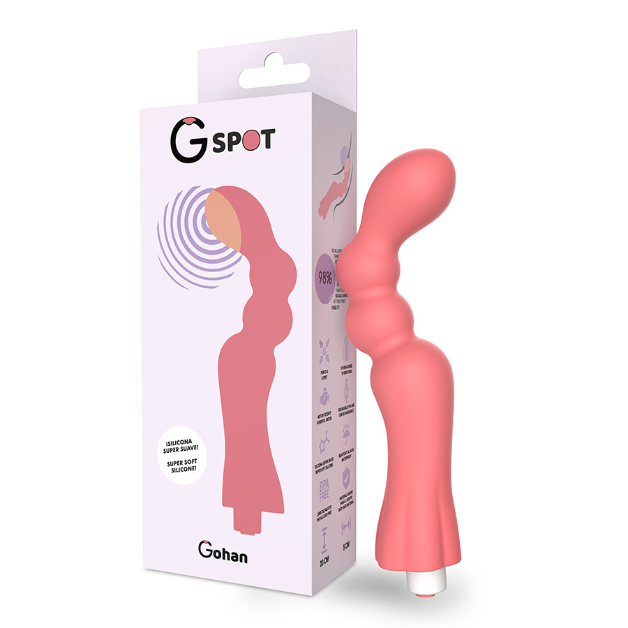 G-SPOT GoHah – prémium G-pontos vibrátor világos pirosban - Image 2