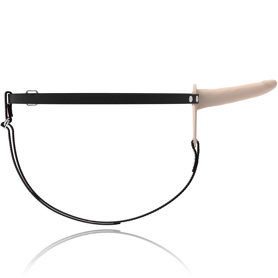 Fetish alárendelő hám - hús színű szilikon 15 cm - Image 3