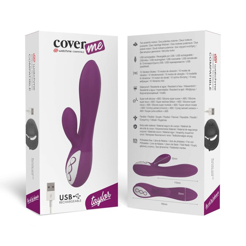 COVERME Taylor – WatchMe technológiával kompatibilis vibrátor - Image 6