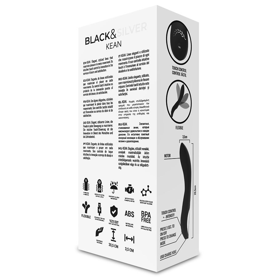 BLACK&SILVER – érintésvezérlésű prémium vibrátor - Image 10