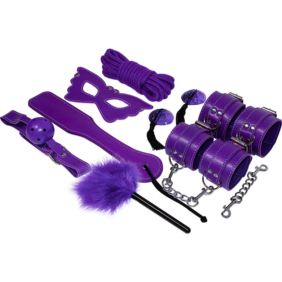 EXPERIENCE – BDSM Fetiszkészlet, Ínycsiklandó Lila Színben - Image 3