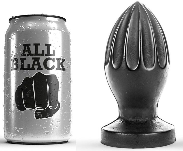 ALL BLACK - 12 cm-es prémium anális dugó