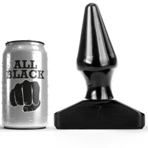 ALL BLACK – prémium 16 cm anális dugó