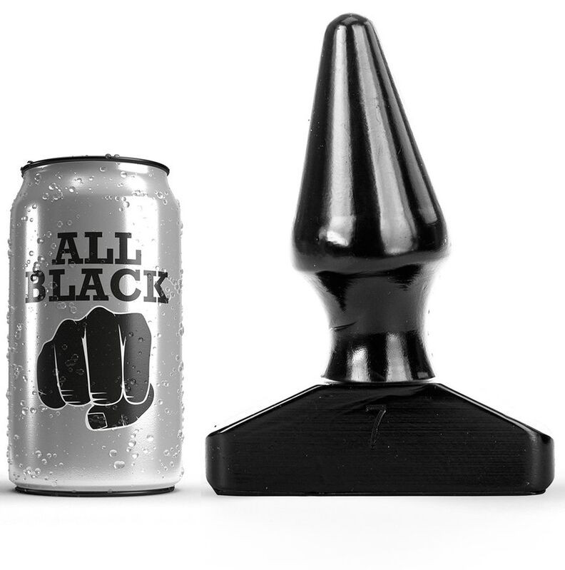 ALL BLACK – prémium 16 cm anális dugó