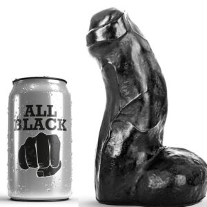 All Black - élethű dildó, 17 cm