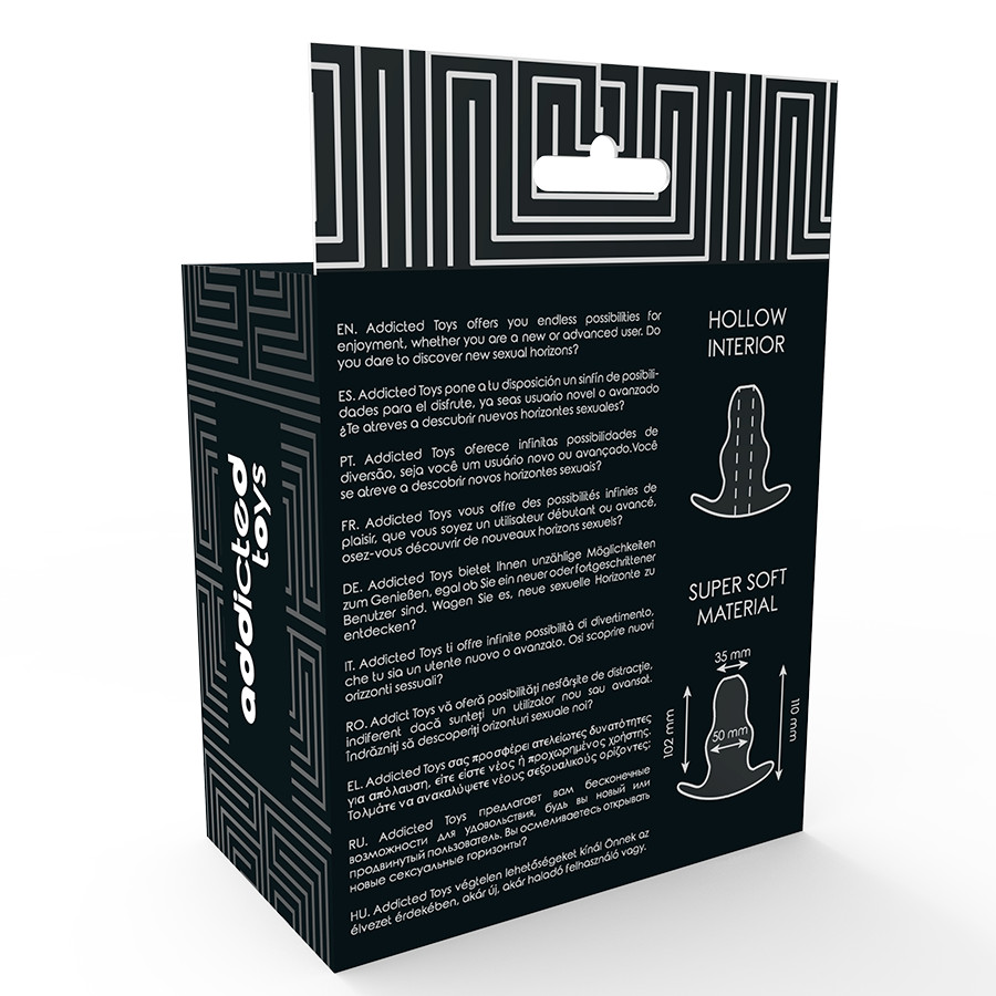 ADDICTED TOYS – áttetsző közepes anális tágító 11 cm - Image 5
