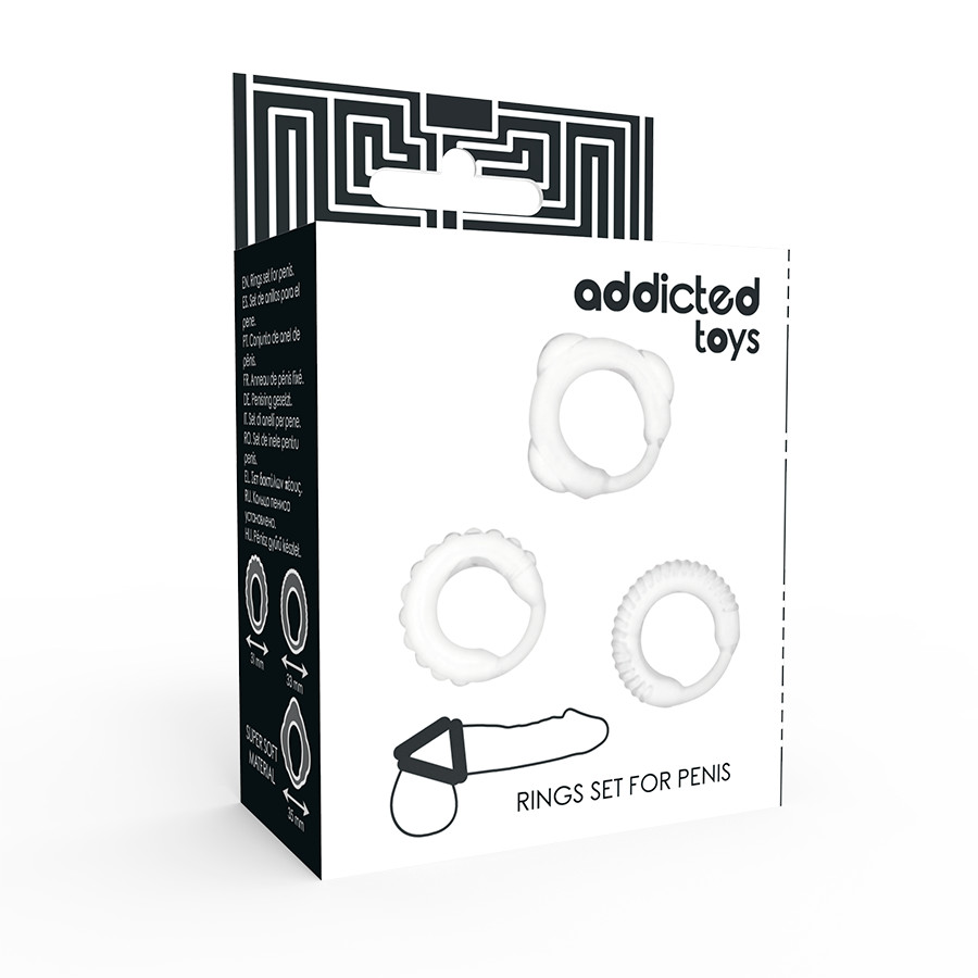 ADDICTED TOYS - átlátszó C-gyűrű készlet - Image 4