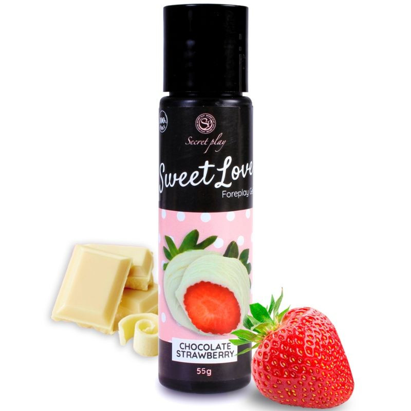 SECRETPLAY - édes eper- és fehér csokoládé síkosító 60 ml