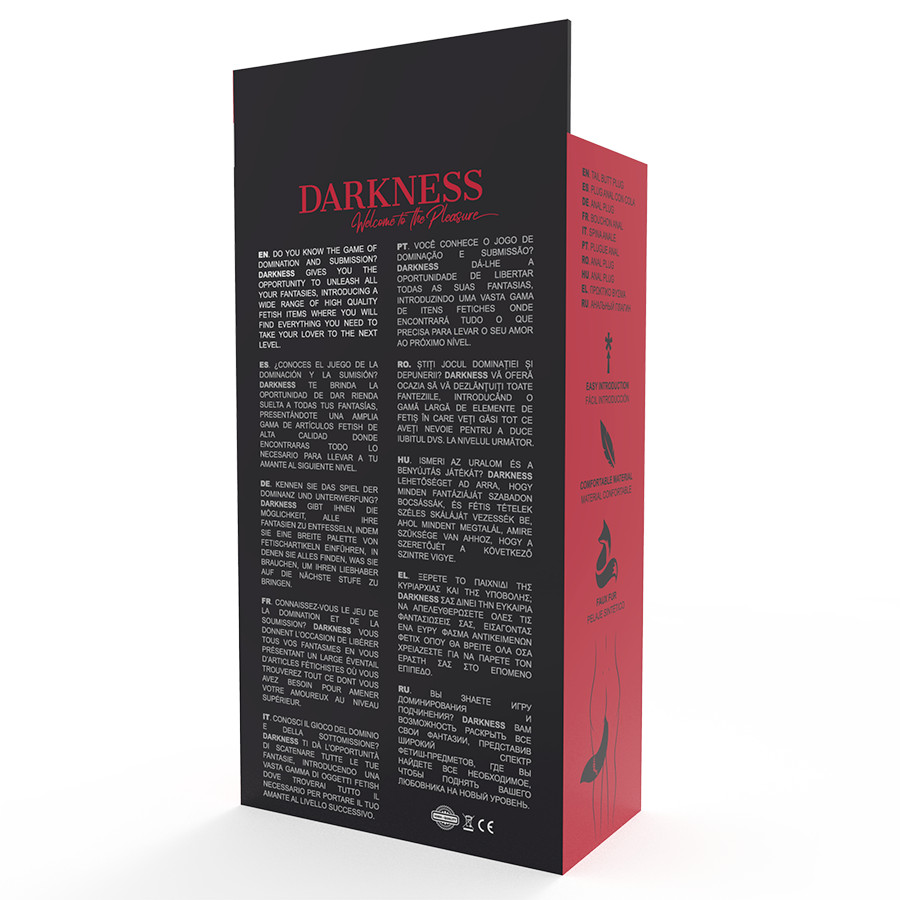 DARKNESS – szilikon análplug szürke farral - Image 4