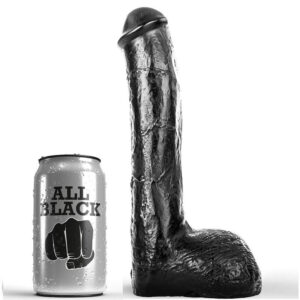 ALL BLACK – realisztikus anál vibrátor 23 cm