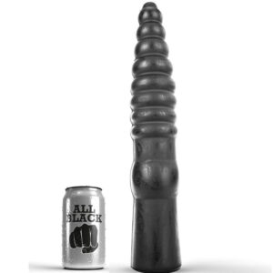 ALL BLACK – 33 cm hosszú prémium anál vibrátor