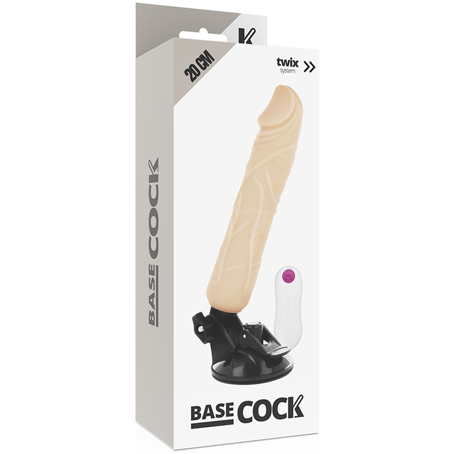 BASECOCK – valósághű vibrátor távirányítóval 20 cm hosszú - Image 5