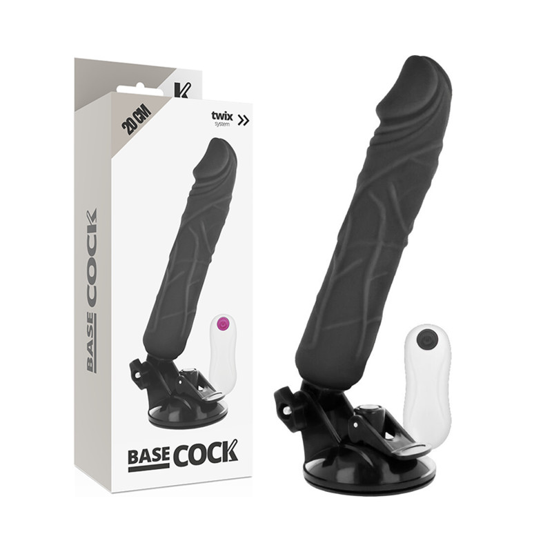 BASECOCK – valósághű vibrátor távirányítóval, 20 cm - Image 2
