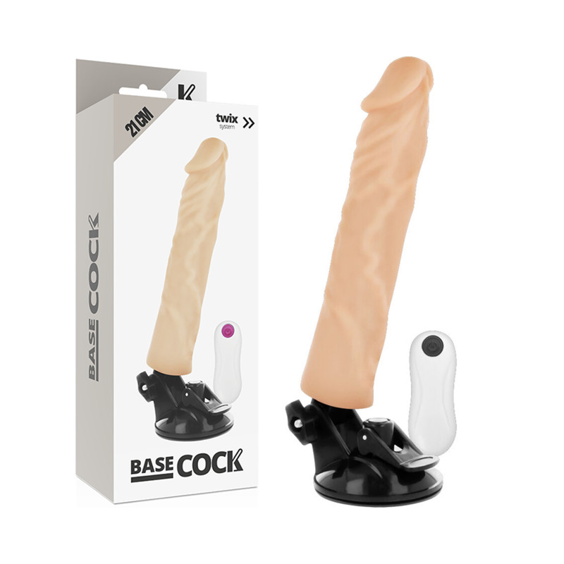 BASECOCK – távirányítós, valósághű vibrátor 21 cm - Image 2