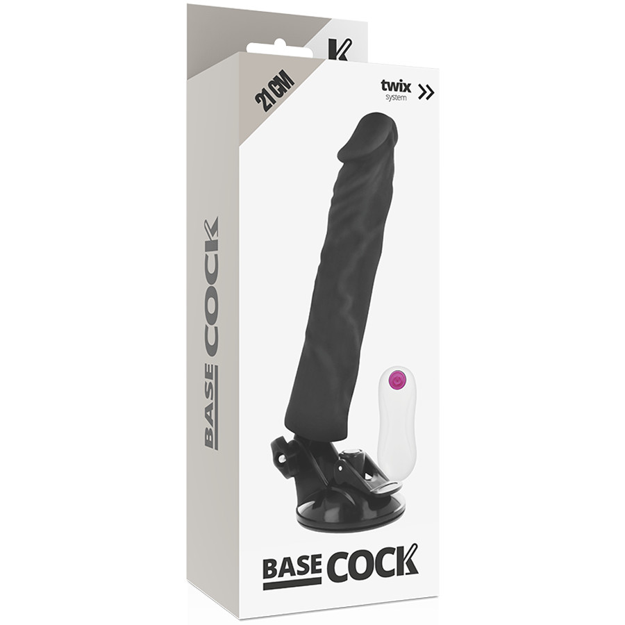 BASECOCK – realisztikus vibrátor távirányítóval, 21 cm - Image 6
