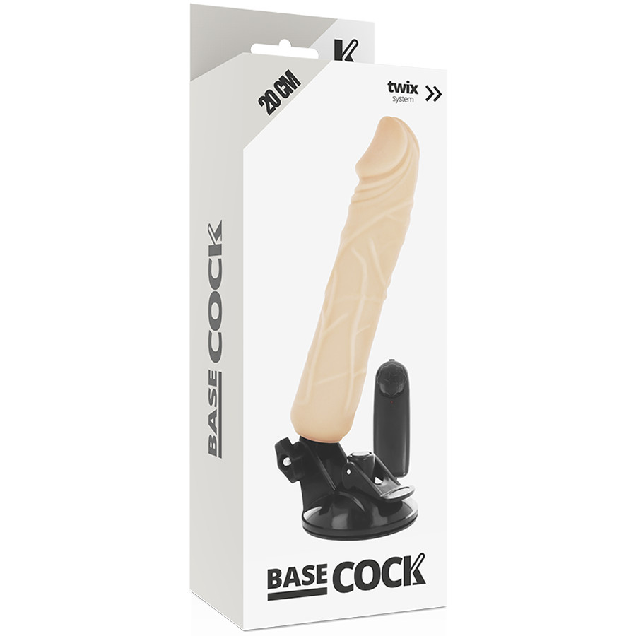 BASECOCK – valósághű vibrátor távirányítóval 20 cm hosszan - Image 5