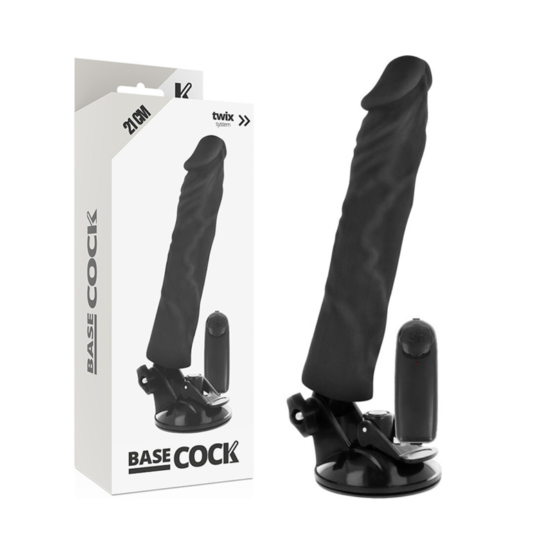 BASECOCK – valósághű vibrátor távirányítóval, 21 cm - Image 2