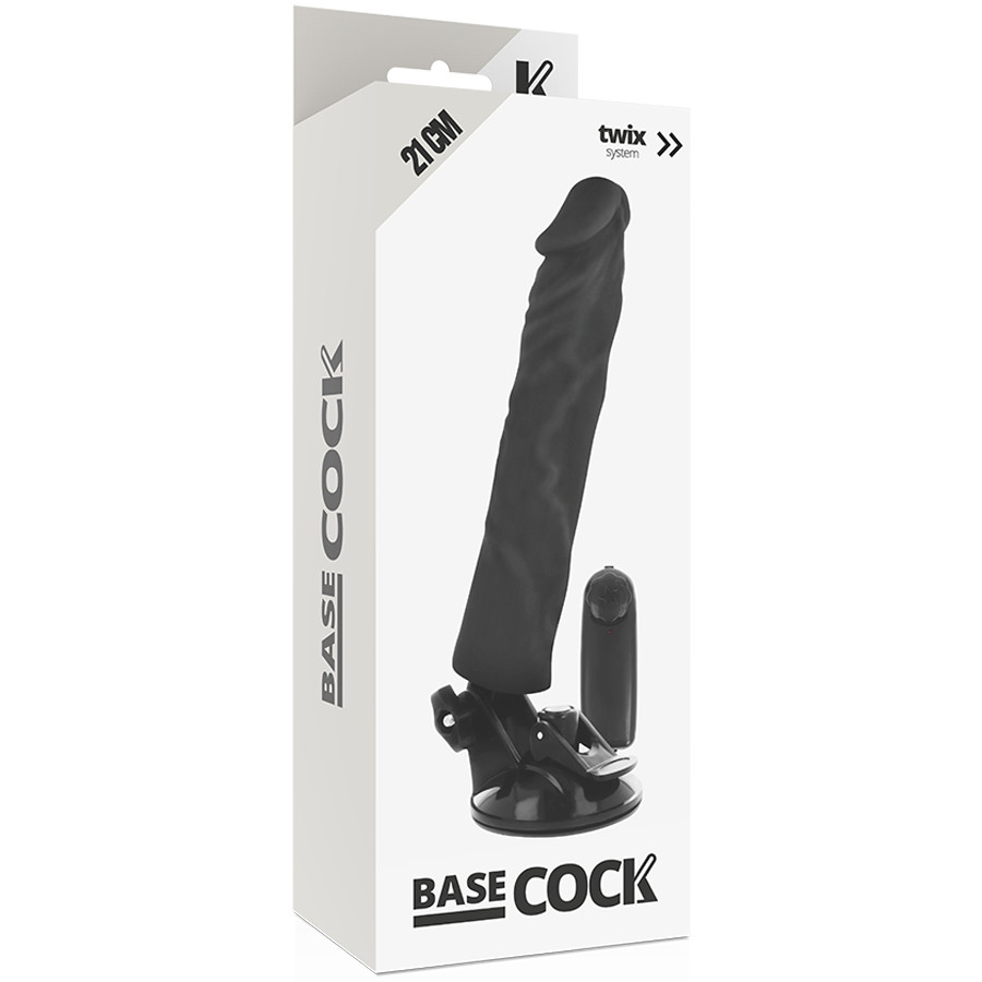 BASECOCK – valósághű vibrátor távirányítóval, 21 cm - Image 5