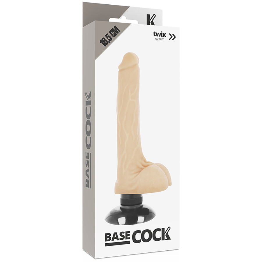 BASECOCK – élethű vibrátor 18,5 cm - intenzív izgatásra - Image 4