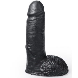 HUNG SYSTEM – élethű fekete dildó, 19 cm