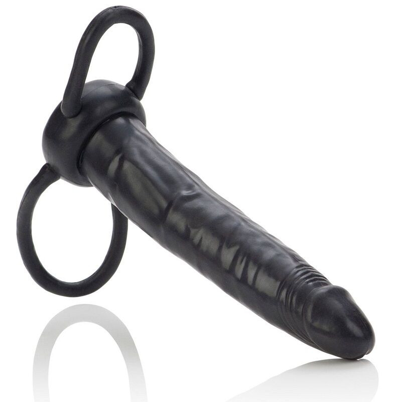 CALEXOTICS – dupla penetrációs prémium masszírozó fekete
