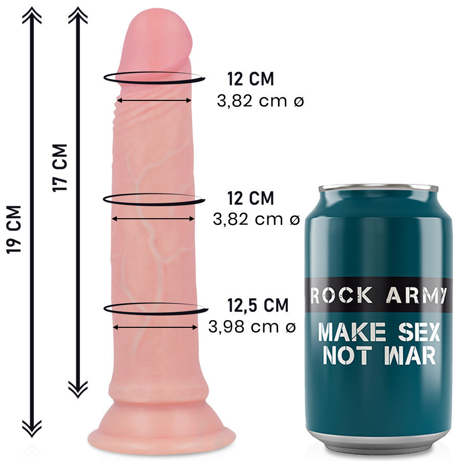 ROCKARMY – prémium, valósághű szilikon maszturbátor 19 cm
