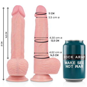 ROCKARMY - prémium folyékony szilikon 21 cm-es vibrátor