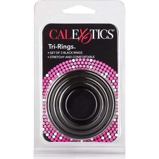 CALEXOTICS - prémium háromgyűrűs izgató fekete színben - Image 2