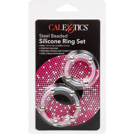 CALEXOTICS - fémbetétes szilikon gyűrűszett prémium élvezethez - Image 3