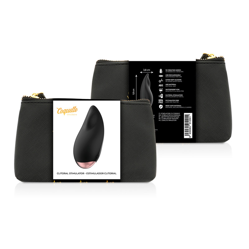 Coquette Chic Desire – elegáns csiklóizgató fekete/arany - Image 2