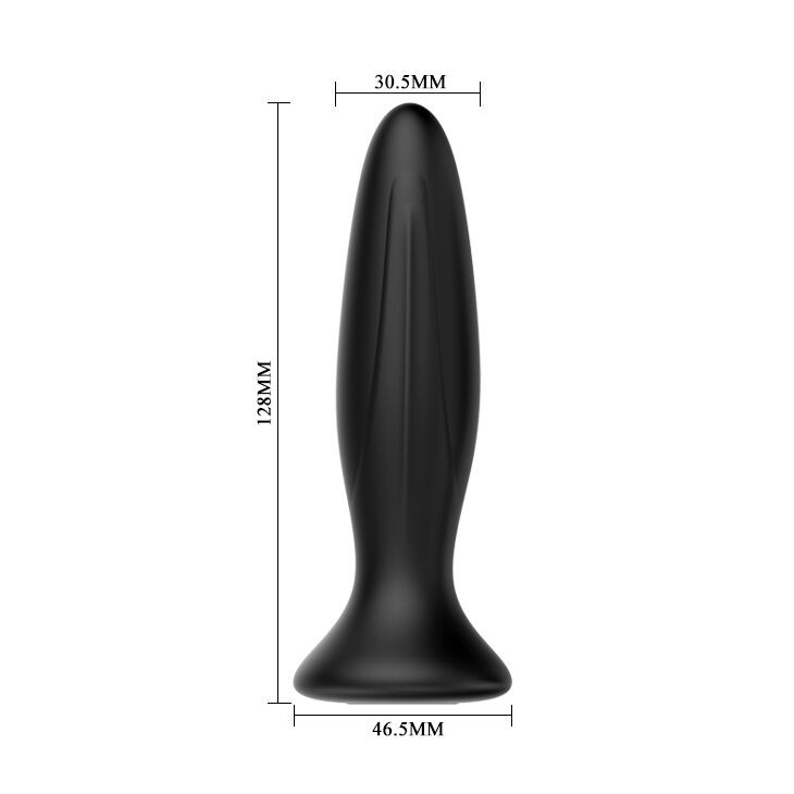 MR PLAY – újratölthető fekete anális vibráló dugó - Image 4