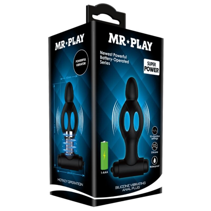 MR PLAY – vibráló szilikon análdugó - Image 7