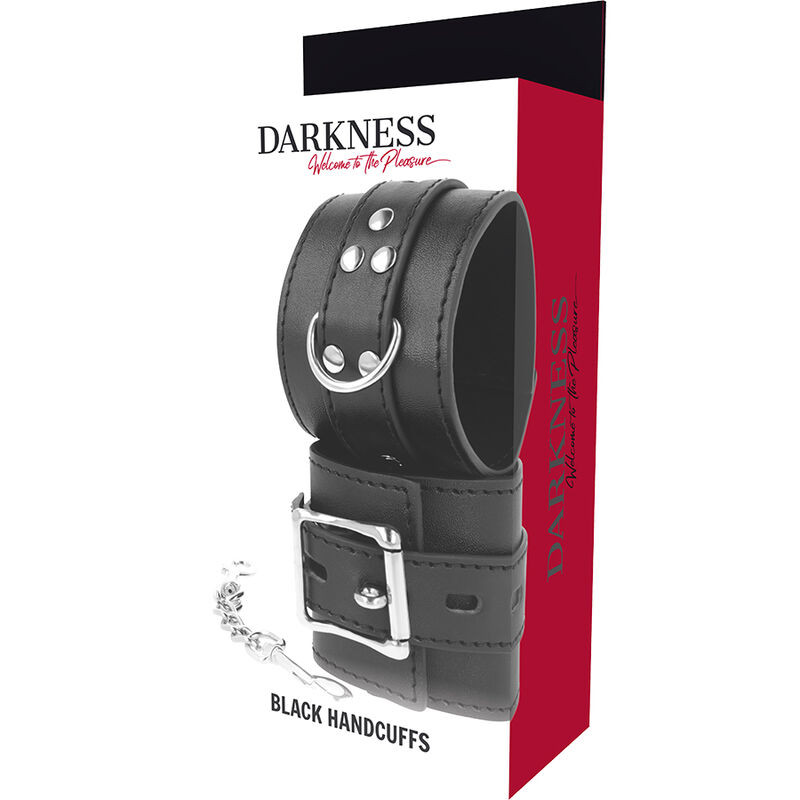 DARKNESS – prémium fekete bőr bilincsek - Image 5