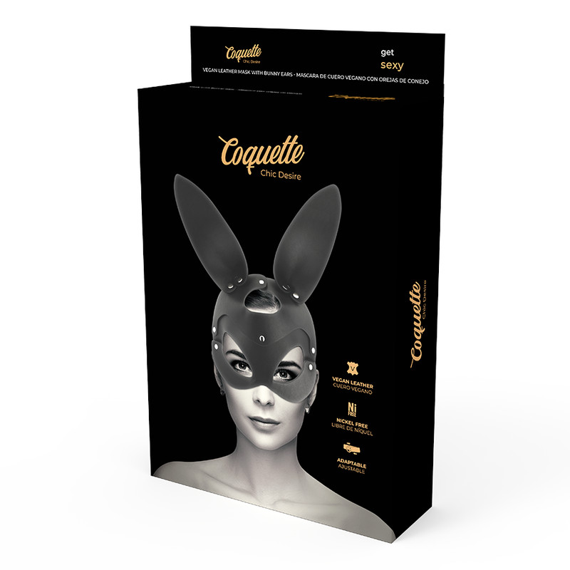 Coquette Chic Desire – vegán bőr maszk nyuszifiokkal - Image 5