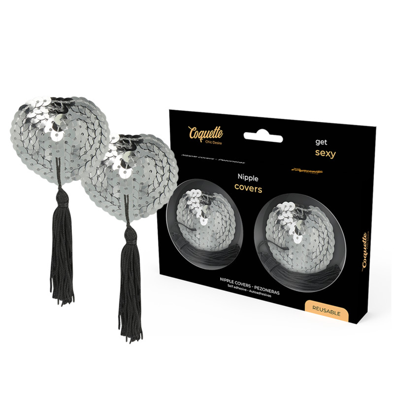 Coquette Chic Desire – ezüst mellbimbó takarók - Image 2
