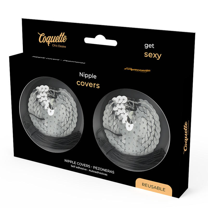 Coquette Chic Desire – ezüst mellbimbó takarók - Image 4