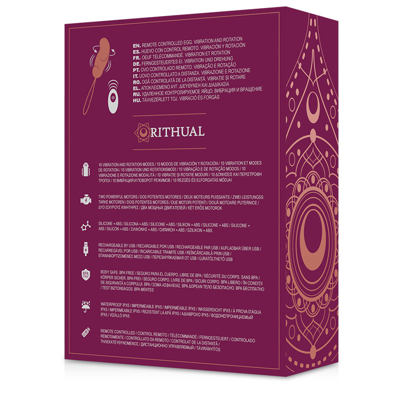 RITHUAL Esha – távirányítós forgó vibráló tojás - Image 7