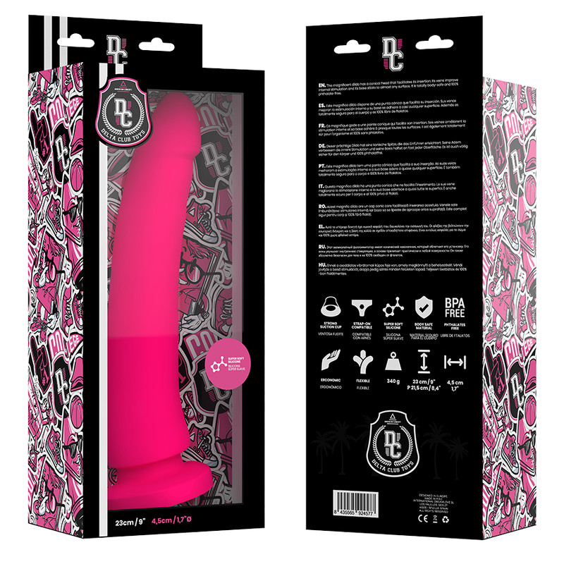 DELTA CLUB – 23 cm-es orvosi szilikon dildó - Image 5