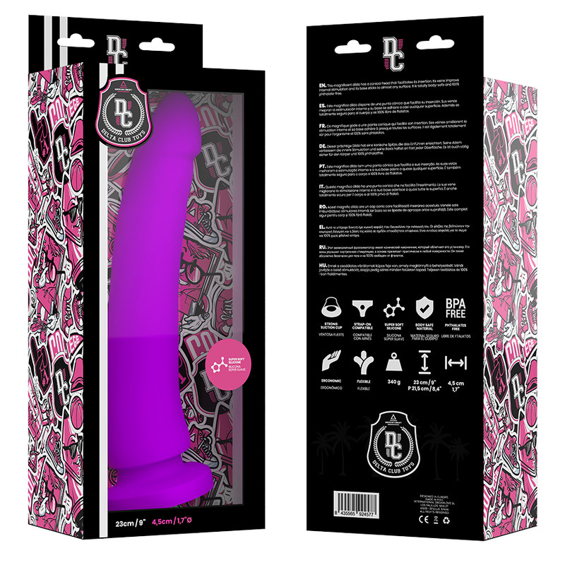 DELTA CLUB – műanyag dildo orvosi szilikonból, 23 cm - Image 2