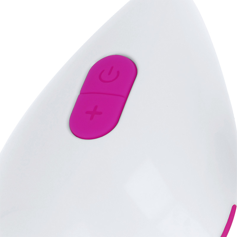 OHMAMA – texturált vibráló tojás 10 móddal, lila és fehér - Image 4