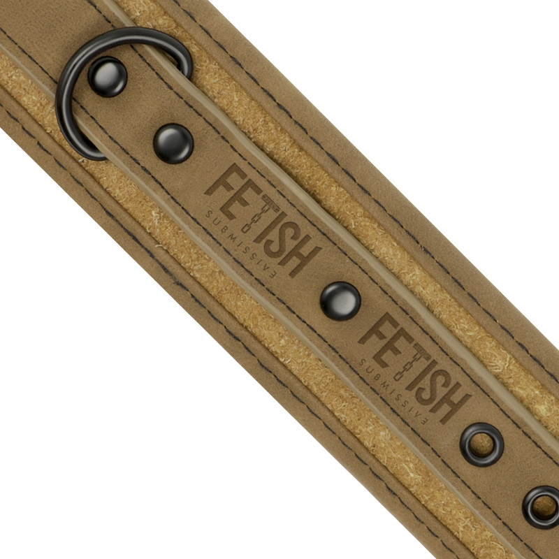 Fetish Submissive Origen – vegán bőr boka bilincsek neoprén béléssel - Image 5